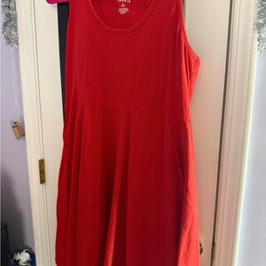 Torrid Red Sleeveless Casual Dress